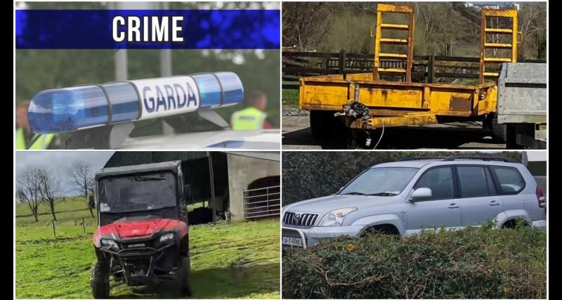 Longford Gardaí in hunt for criminals who stole jeep, trailer and power tools during daring farm robbery 