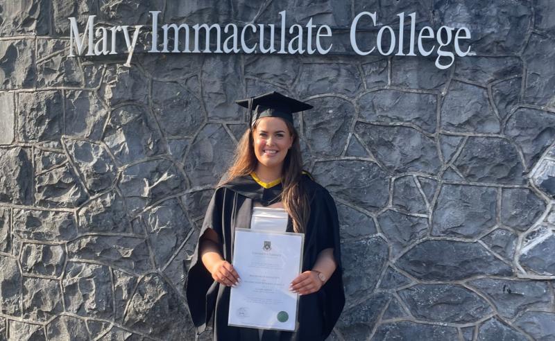 Offaly woman graduates from Mary Immaculate College in Limerick