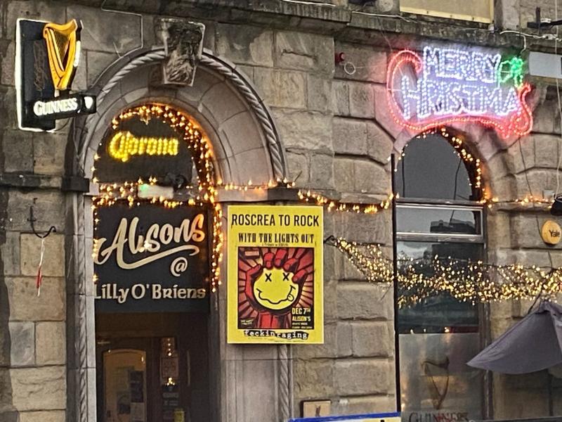 Rock around the Christmas Tree in Roscrea as local venue bring rock music back 