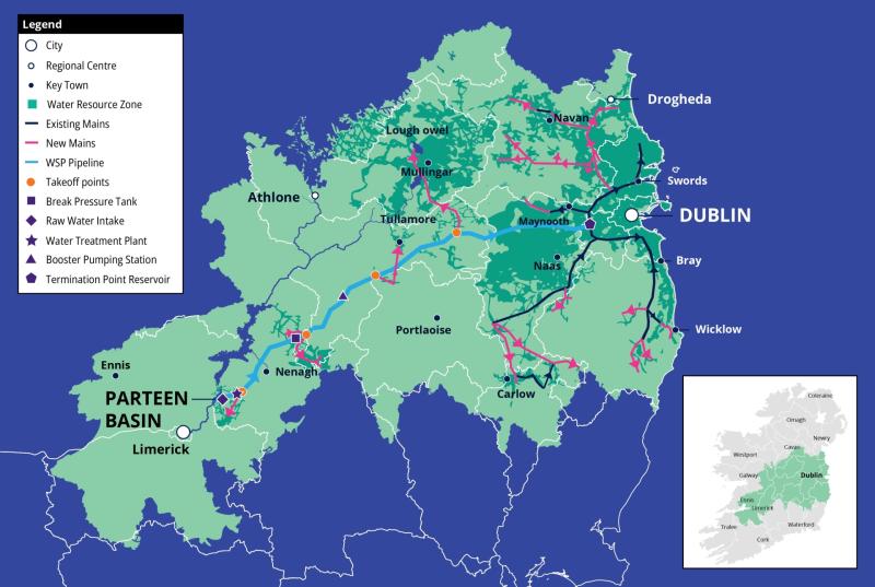 Offaly people urged to contribute to consultation process for Uisce Éireann Water Supply Project