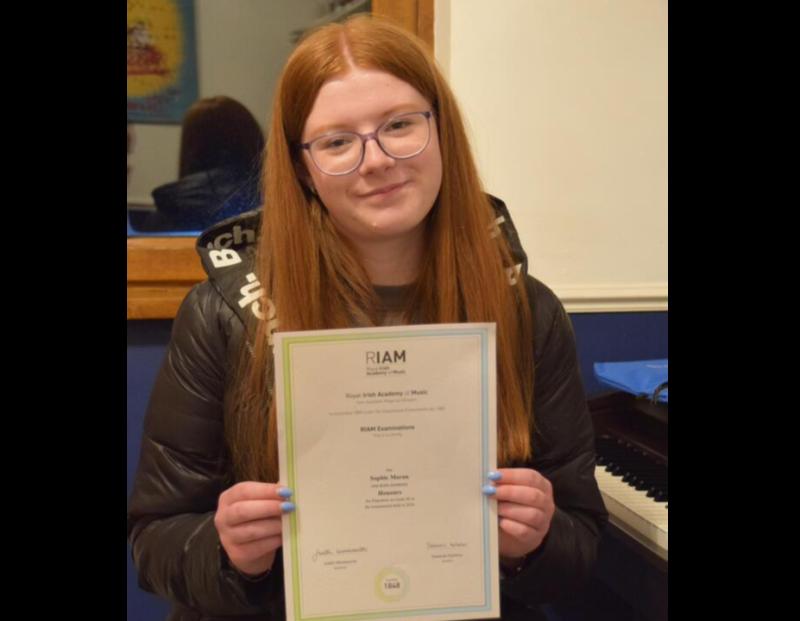 School of Music student in Laois achieved 'fantastic results' in exam