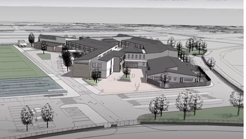 A computer generated image of the new building