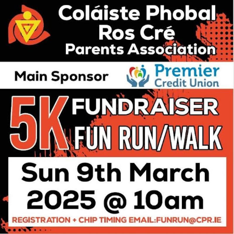 Roscrea school holding 5km fundraising walk