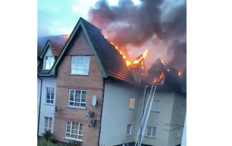 Families receiving emergency care after Laois apartment building fire