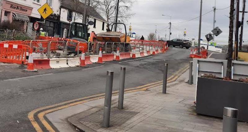 Traffic is down to a one way system on Columcille Street in Tullamore until May 