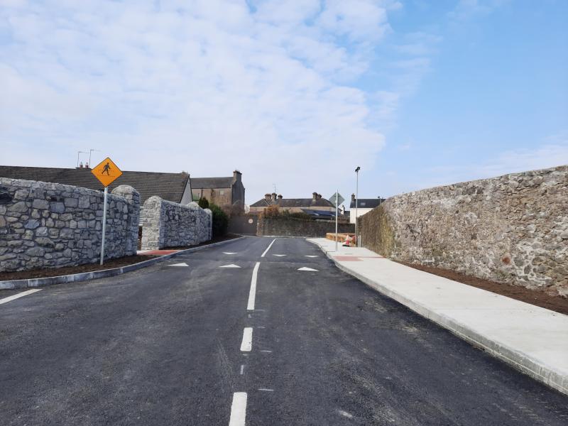 The new link road from Tanyard to High Street through Roselawnis now open for traffic and pedestrians