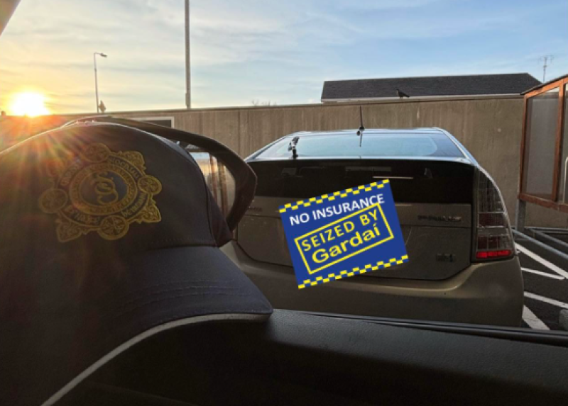 Gardai seize car from learner driver near Offaly border for multiple offences