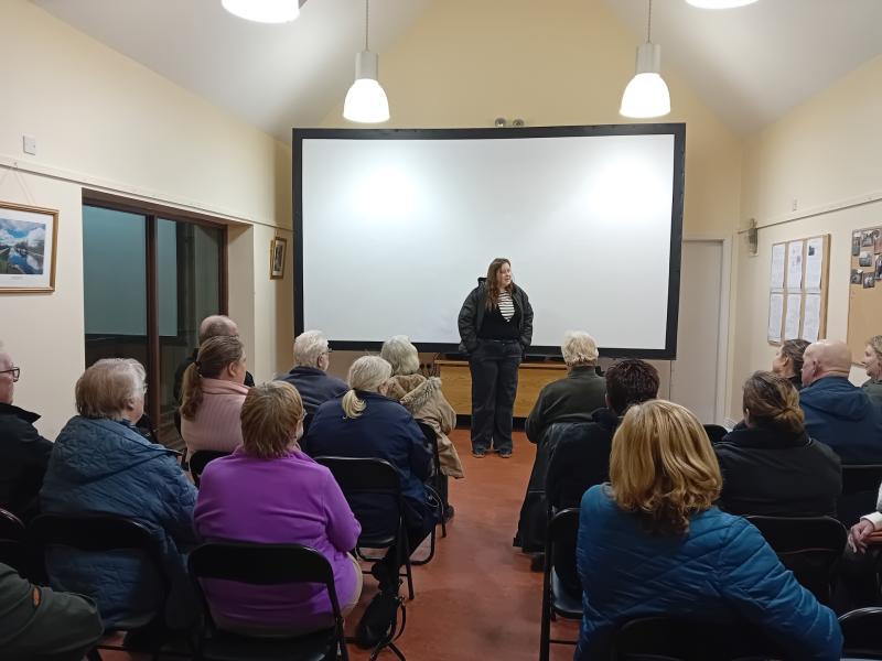 Excellent documentary featuring young and old Offaly people screened in local village
