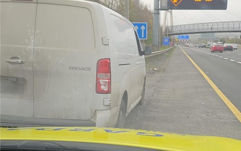 Costly call for driver on busy M50 motorway as gardaí seize van untaxed for over 1,000 days