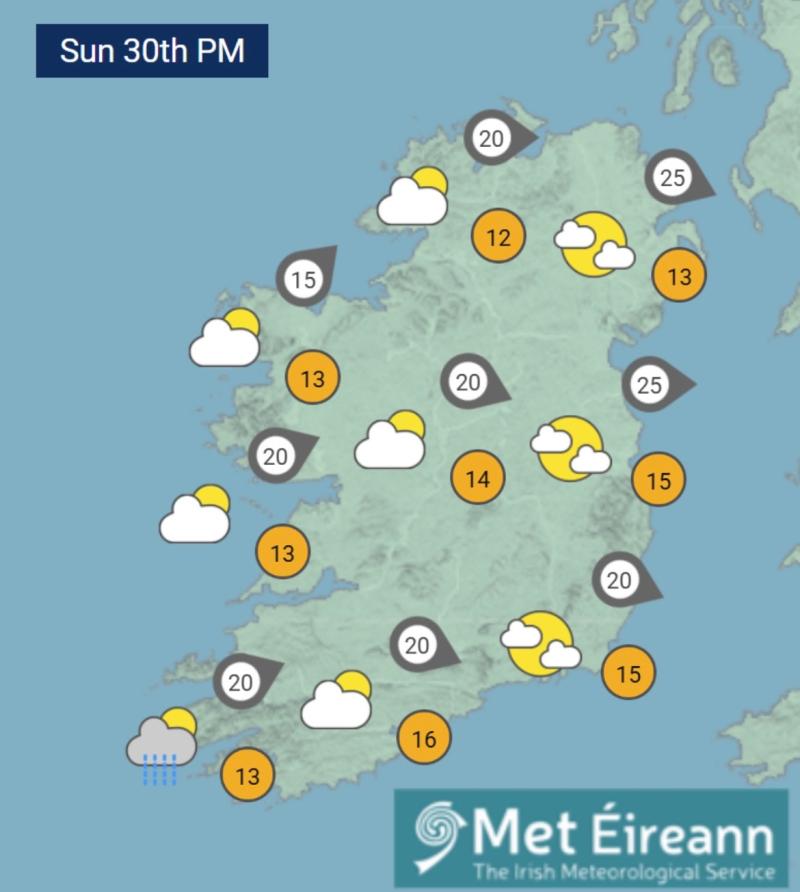 LIVE: Met Eireann weather forecast for the week predicts 'plenty of sunshine' ahead 