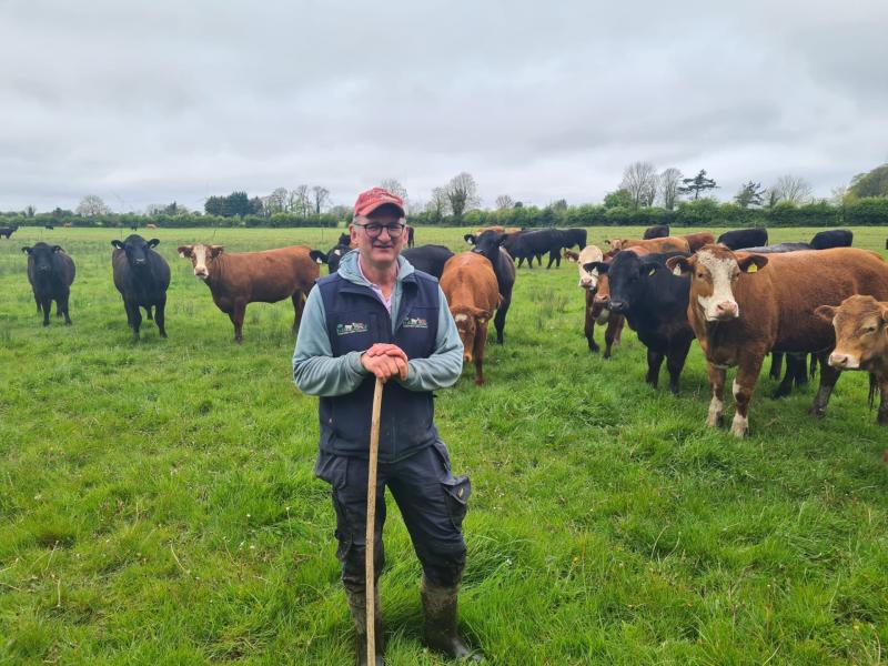 Ken Gill is an organic beef and tillage farmer near Edenderry