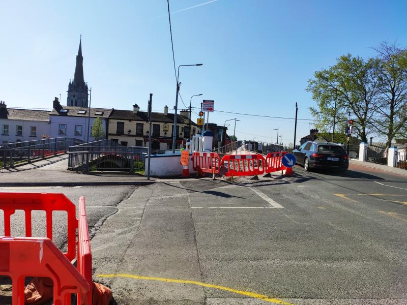 Kilbeggan bridge Tullamore where work is ongoing