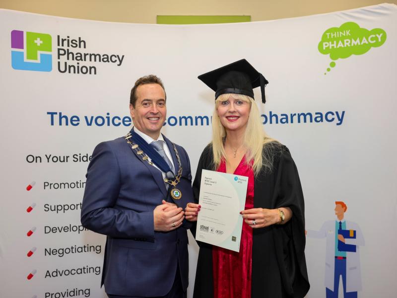 Offaly Pharmacy Technician conferred at big graduation event in RDS in Dublin