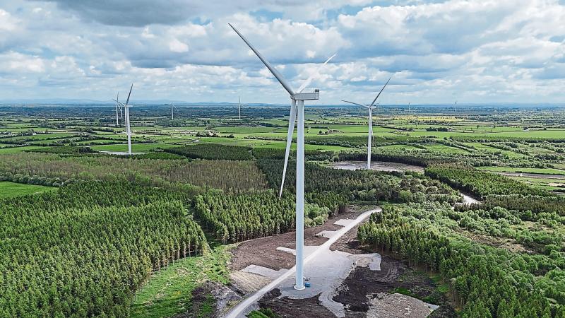 Offaly in top five counties for wind energy generation in Ireland