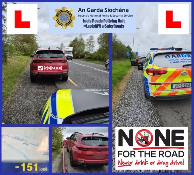 Laois gardaí arrest learner driver for alleged drug driving 