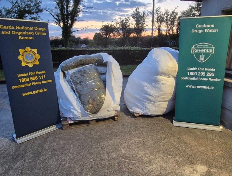 Two arrested following  &euro;10m  cannabis seizure during intelligence-led operation in Clare