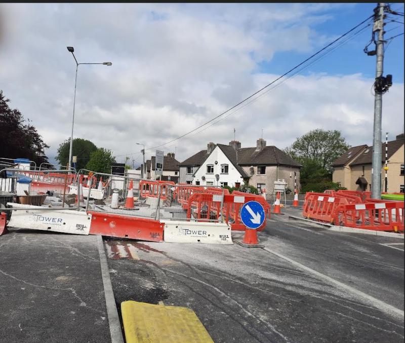 Work on a pedestrian crossing on Convent View is underway
