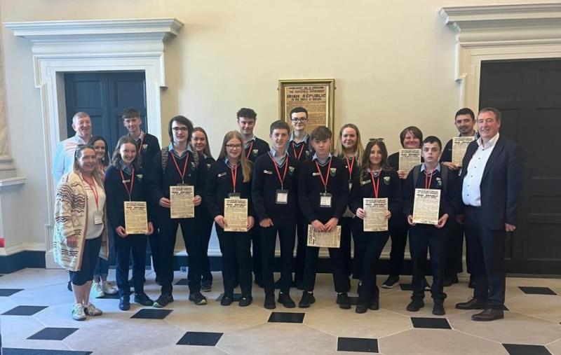 Offaly students visit Leinster House and other Dublin landmarks