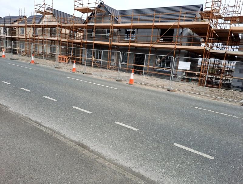 Part of the large scale development underway at Collins Lane in Tullamore