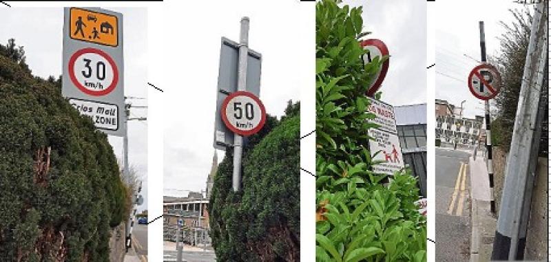 Mixed messages for motorists in the Park Avenue Area as various signs indicate different speeds