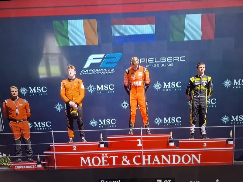 Podium finish for Alex Dunne at Red Bull Ring to cap memorable weekend