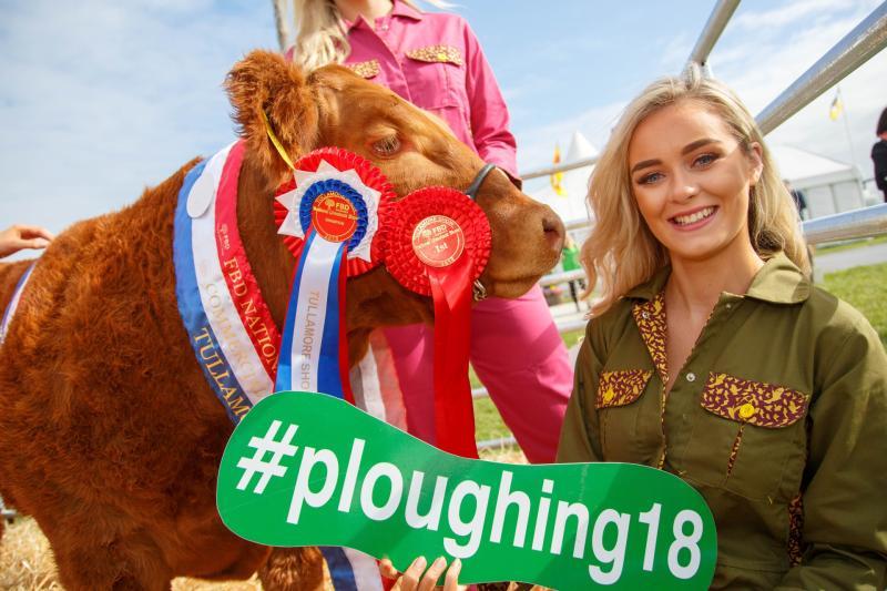 Celia Hollman Lee model Brídín Ryan at the launch of the 2018 National Ploughing Championships at Screggan, Tullamore. Picture Jeff Harvey