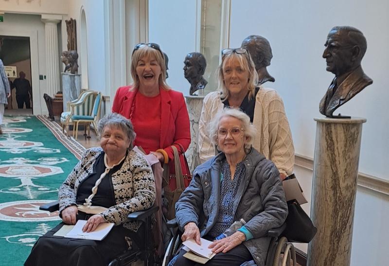 Midlands Nursing Home residents meet the Irish President in the Áras
