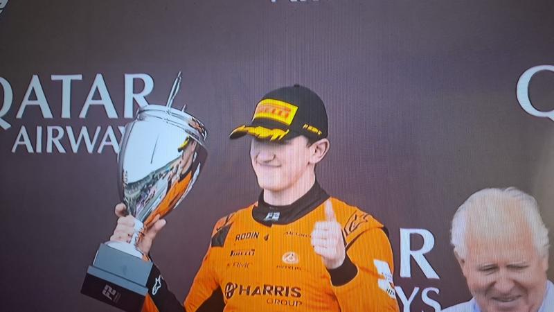 Excellent second place finish for Alex Dunne at F2 Feature Race at Silverstone