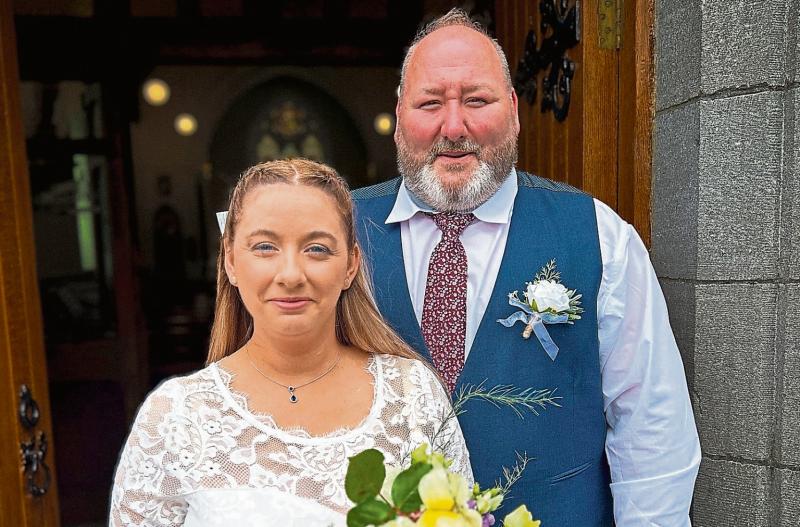 Happy couple celebrate special wedding day in Offaly