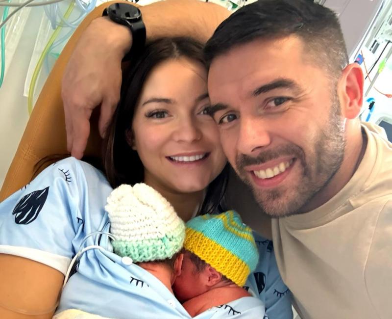 Offaly influencer shares pictures of new twins Evie and Ryan