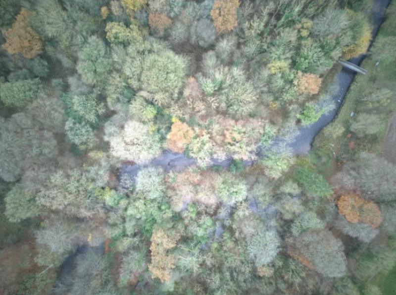 drone shot of camcor river Birr