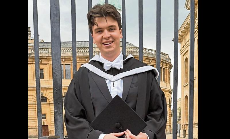 Offaly man graduates with first-class honours from prestigious English University