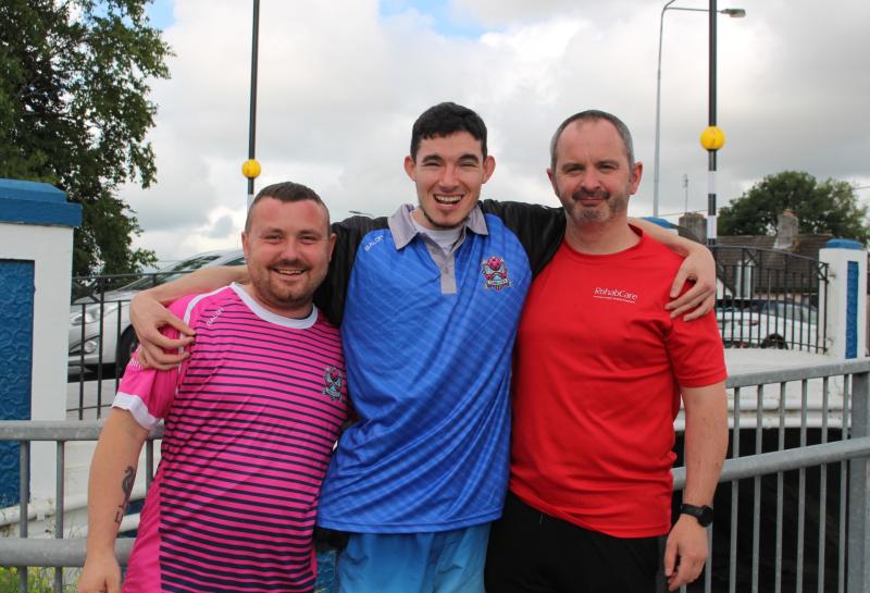 Daire Farrelly Jordan Rattigan and staff member William Doyle from RehabCare Canal View Tullamore Day service