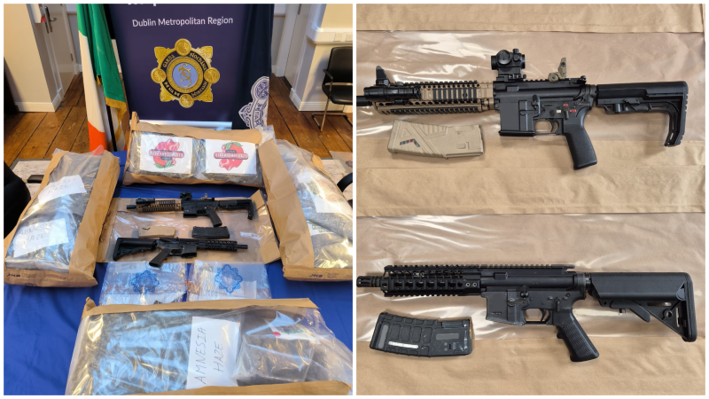 Gardai seek to allay public safety concerns amid seizure of military-style assault rifles