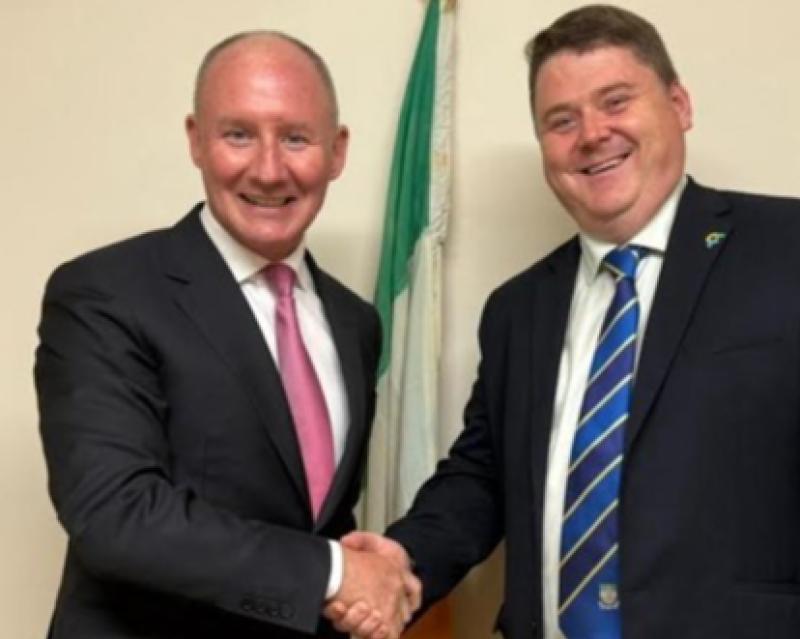 Presidential candidate Jim Gavin pictured with Councillor Shane Murray