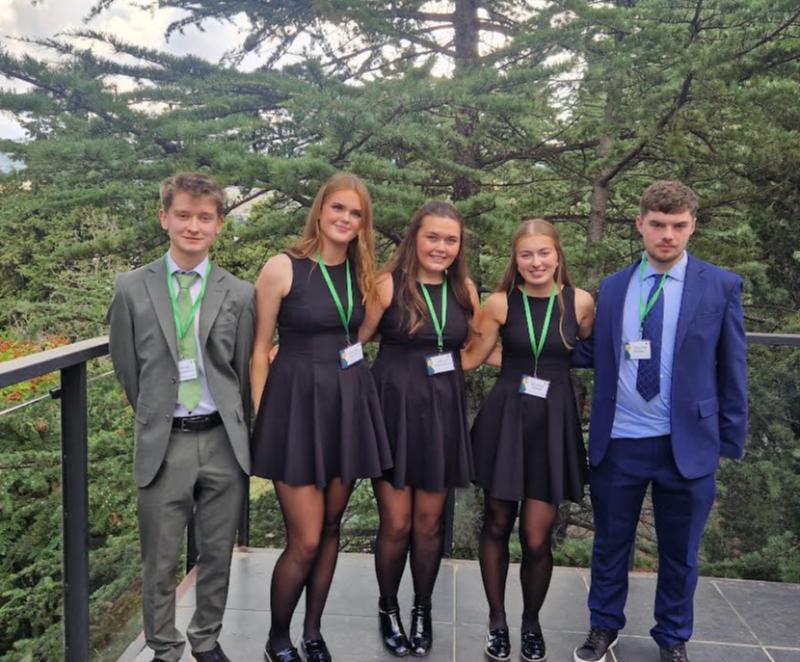 Pictured are Tullamore College students Rachel Hackett Holly Coughlan Saoirse Garry Cillian Farrell Ryan Plunkett
