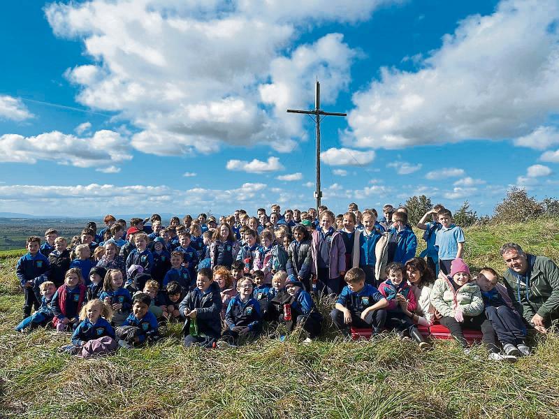 Offaly students make special trip to launch school's 50th Anniversary Celebrations