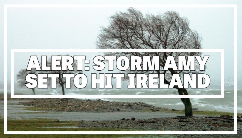 ALERT: Met Eireann issues countrywide Weather Warning as Storm Amy set to hit Ireland