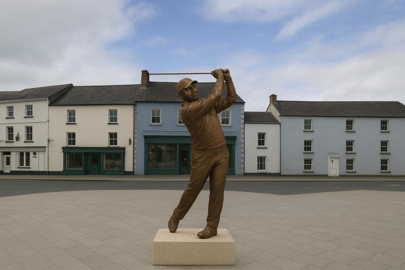 AI image of Shane Lowry statue