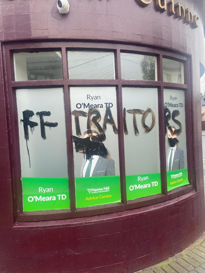 Gardaí investigate vandalism to North Tipp TD's office