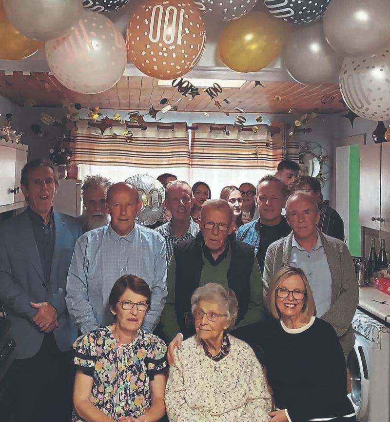 Amazing Offaly lady celebrates 100th birthday at home with her family