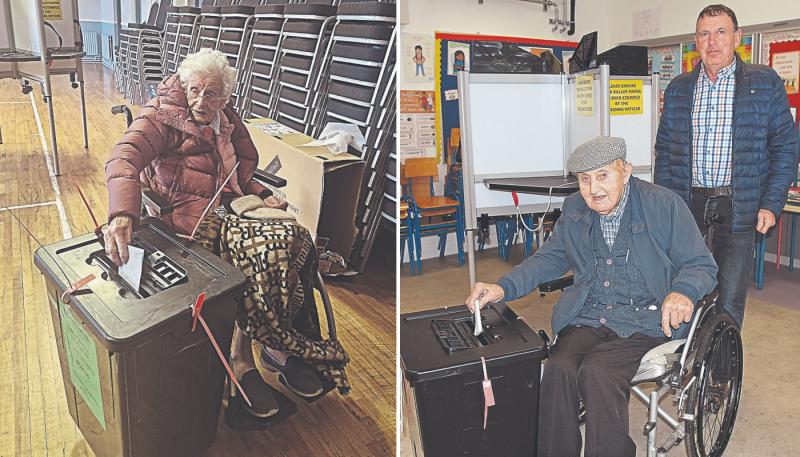Offaly centenarians vote in Presidential Election