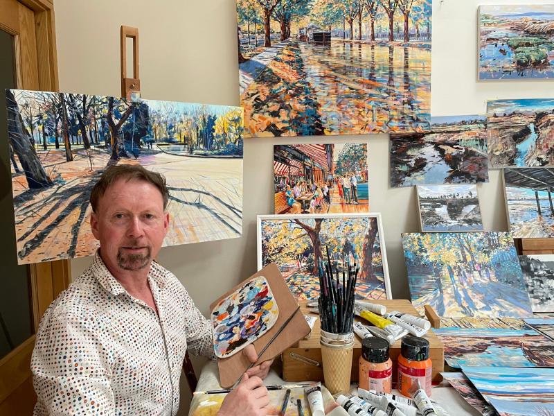 Offaly artist's work to be displayed alongside Andy Warhol's at Ireland's largest art show