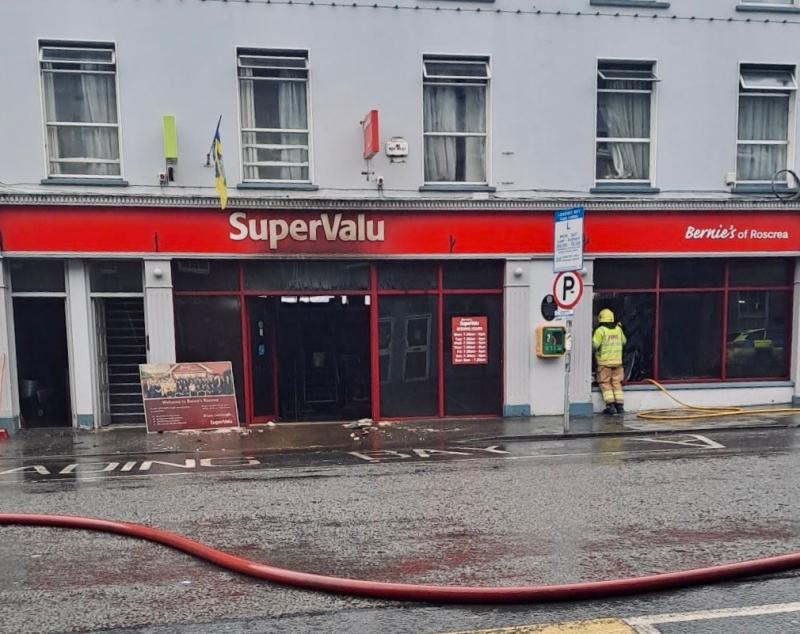 Owners of Roscrea shopping centre damaged in fire grateful nobody hurt