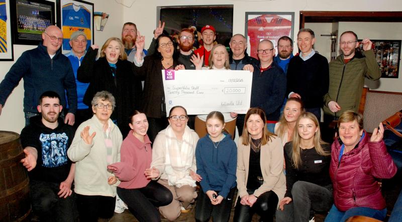Roscrea soccer club raises huge sum to support local business devastated by fire