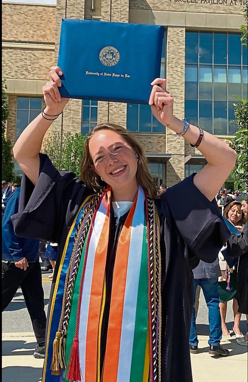 Offaly student graduates with Honours from prestigious American university