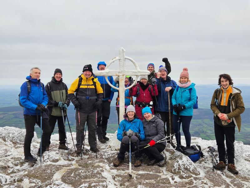 Local hiking club conquer famous Irish mountains on New Year's Eve