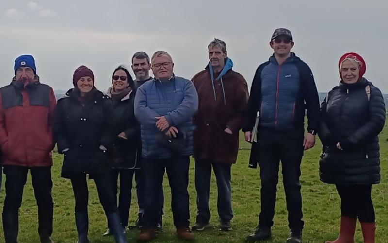 Lorrha history group in Rathcroghan Roscommon