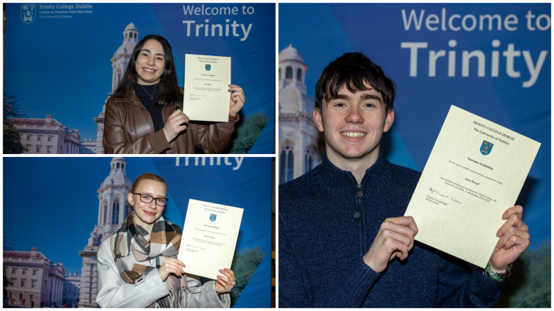 Six Offaly students receive prestigious entrance awards from Trinity College