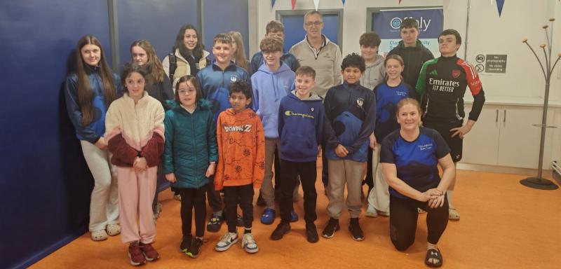 Olympian gives inspirational talk to eager young Offaly swimmers